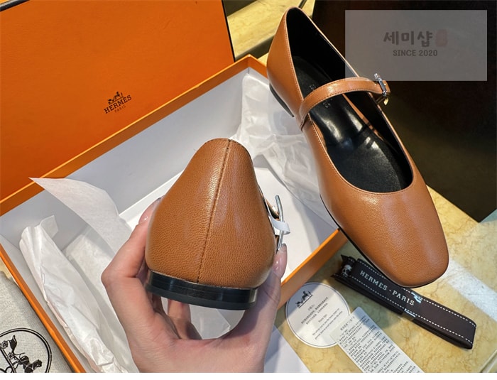 Hermes 에르메스 제인 발레플랫 슈즈 블랙 신발 19번 이미지