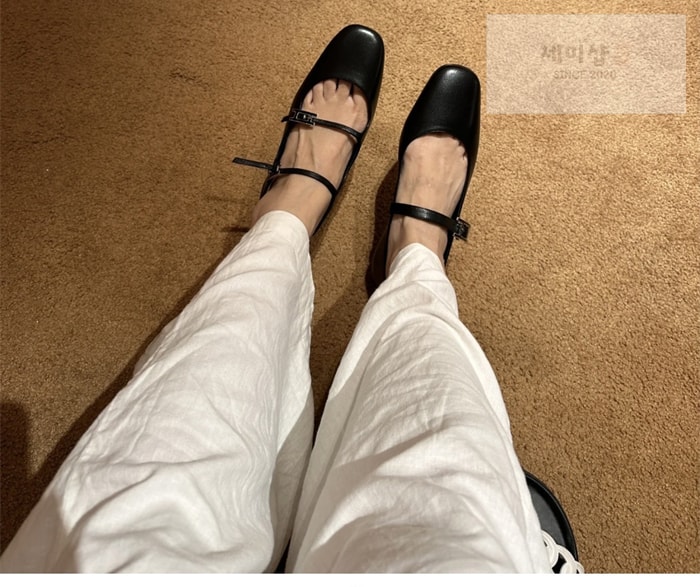 Hermes 에르메스 제인 발레플랫 슈즈 블랙 신발 22번 이미지