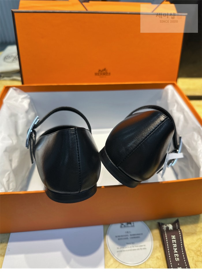 Hermes 에르메스 제인 발레플랫 슈즈 블랙 신발 27번 이미지