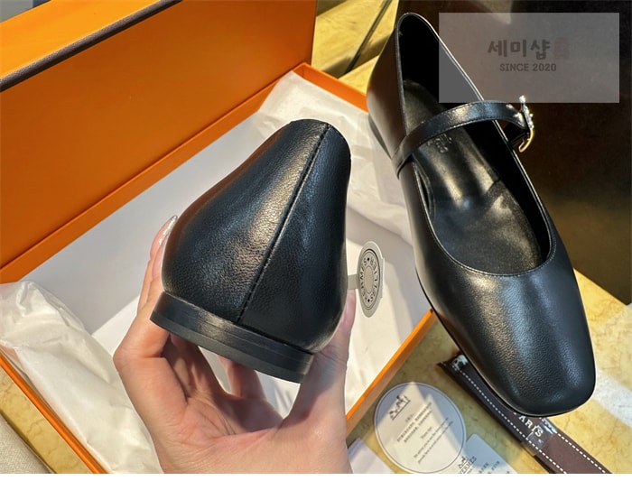 Hermes 에르메스 제인 발레플랫 슈즈 블랙 신발 31번 이미지