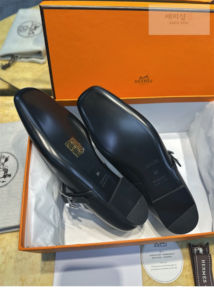 Hermes 에르메스 제인 발레플랫 슈즈 블랙 신발 33번 이미지