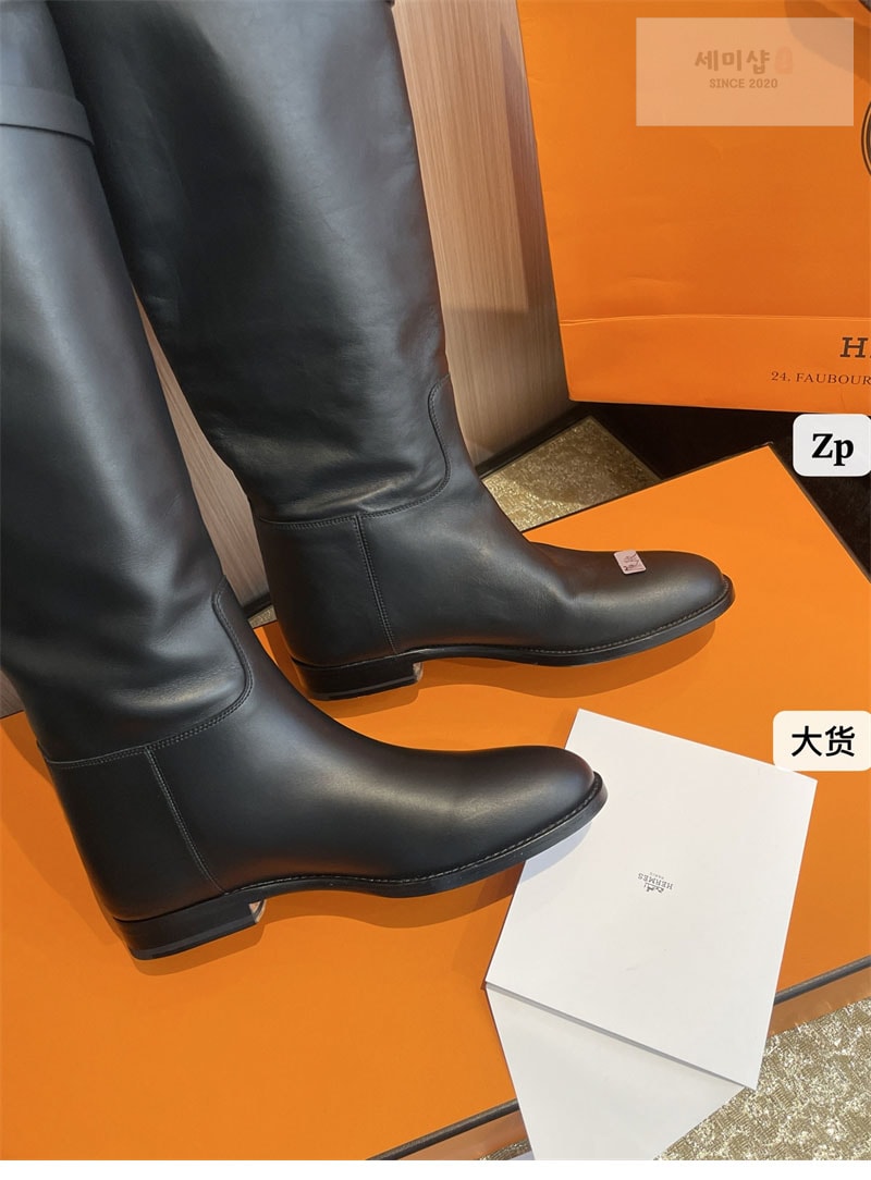 에르메스 에르메스 켈리 점핑 롱 부츠 스웨이드 신발 22번 이미지