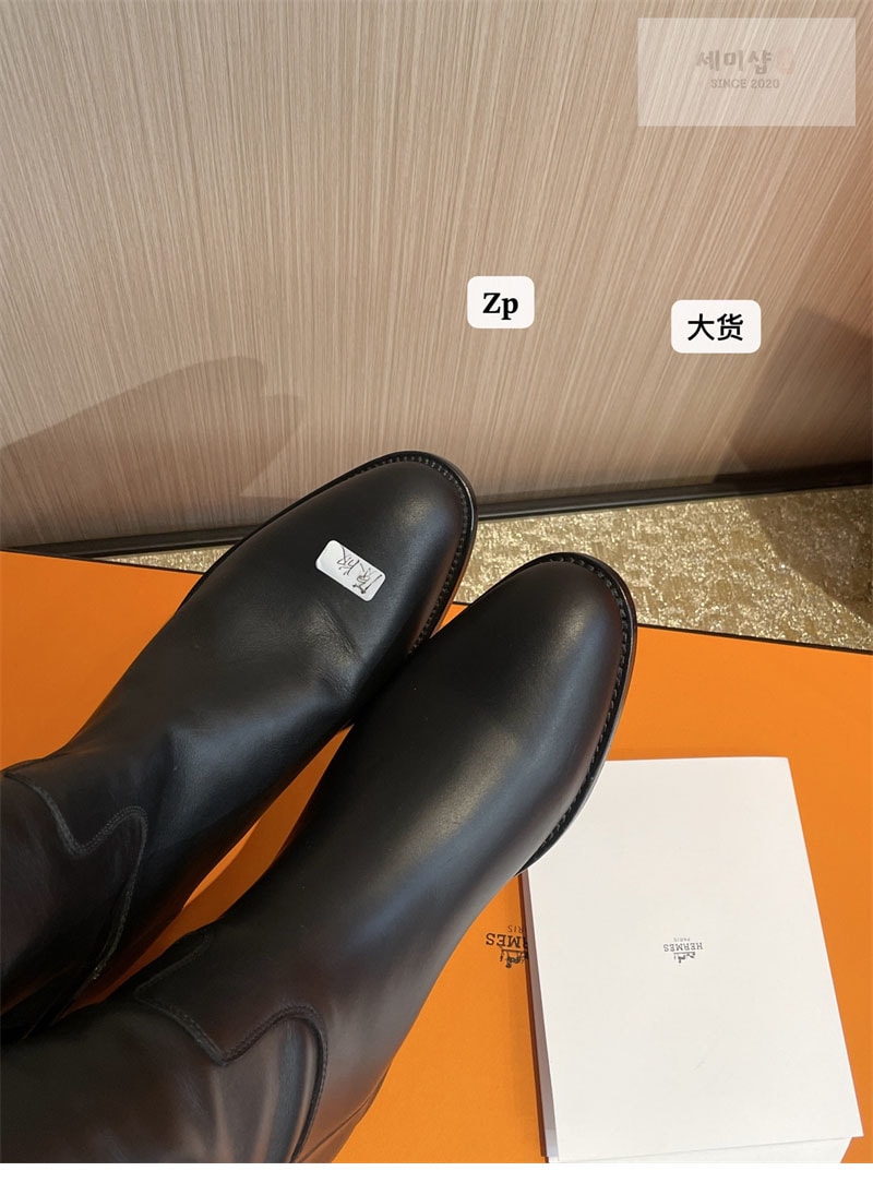 에르메스 에르메스 켈리 점핑 롱 부츠 스웨이드 신발 1번 이미지