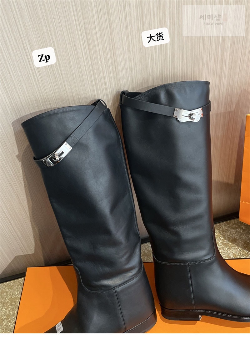 에르메스 에르메스 켈리 점핑 롱 부츠 스웨이드 신발 14번 이미지