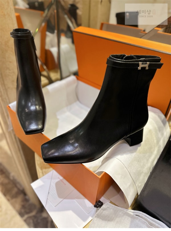 Hermes 에르메스 Homage 호마지 여성 앵클부츠 신발 6번 이미지