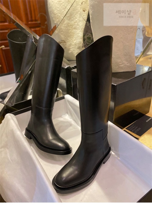 Jil Sander 질샌더 레더 롱 부츠 신발 4번 이미지