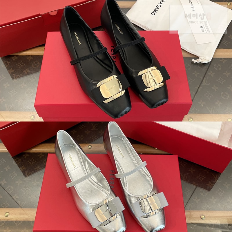 Ferragamo 페레가모 뉴 바라 플레이트 발레플랫 신발 5번 이미지