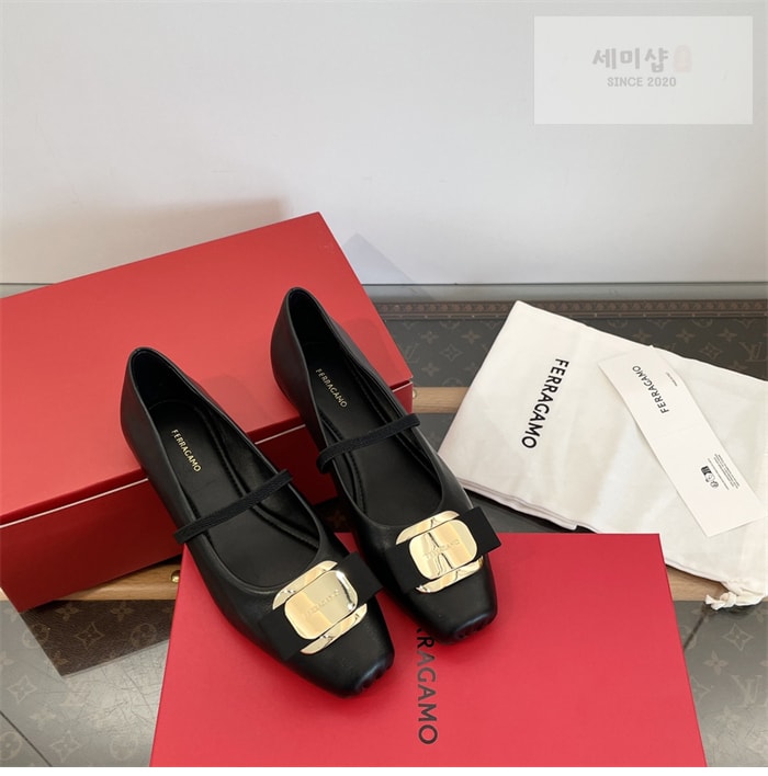 Ferragamo 페레가모 뉴 바라 플레이트 발레플랫 신발 1번 이미지