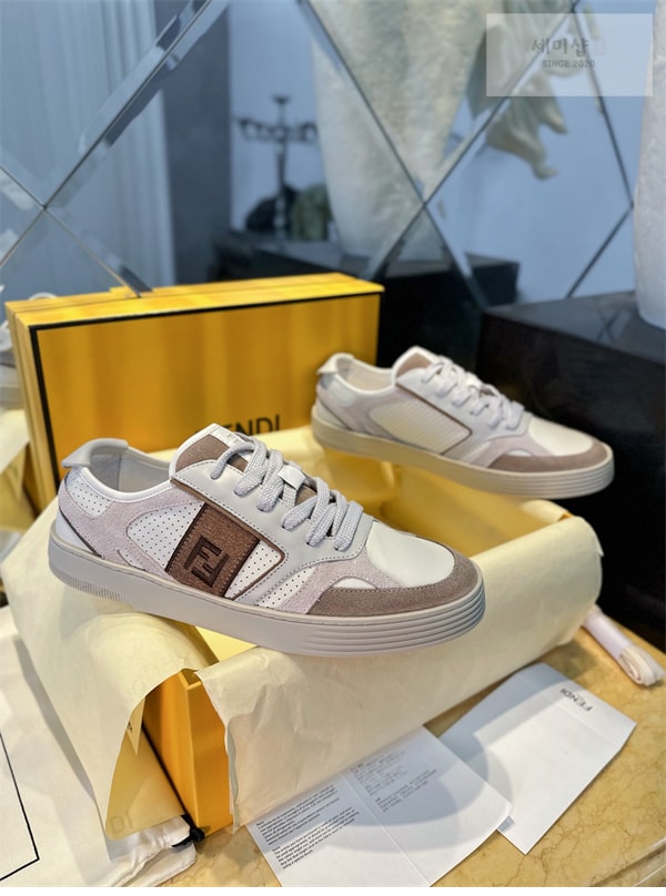 Fendi 펜디 스텝 레더 남성 스니커즈 신발 3번 이미지