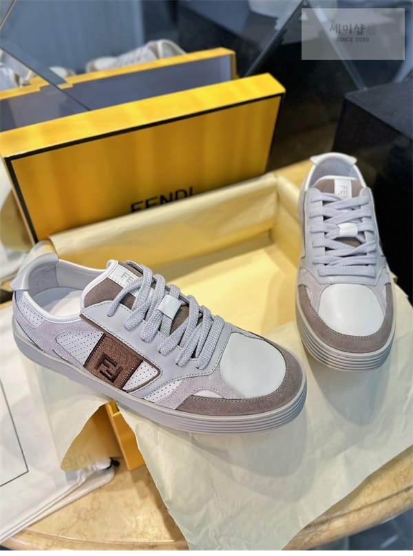 Fendi 펜디 스텝 레더 남성 스니커즈 신발 4번 이미지