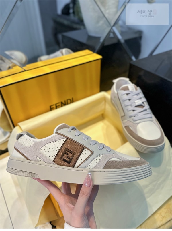 Fendi 펜디 스텝 레더 남성 스니커즈 신발 5번 이미지