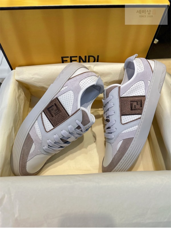 Fendi 펜디 스텝 레더 남성 스니커즈 신발 6번 이미지