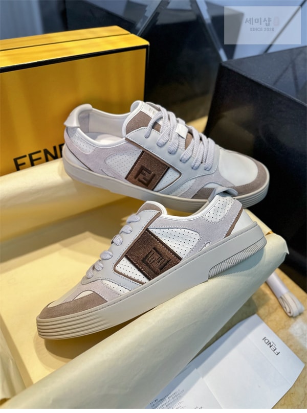 Fendi 펜디 스텝 레더 남성 스니커즈 신발 7번 이미지
