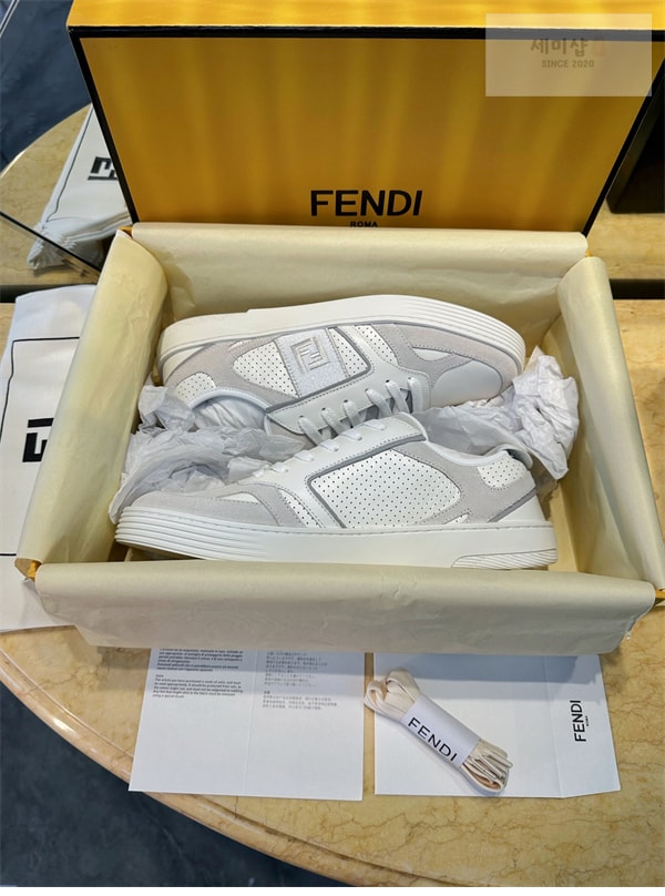 Fendi 펜디 스텝 레더 남성 스니커즈 신발 3번 이미지