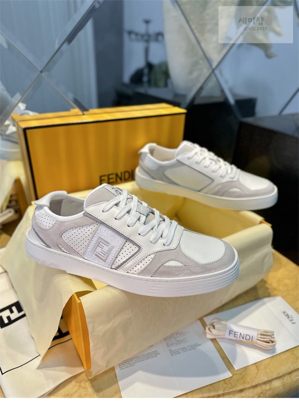 Fendi 펜디 스텝 레더 남성 스니커즈 신발 4번 이미지