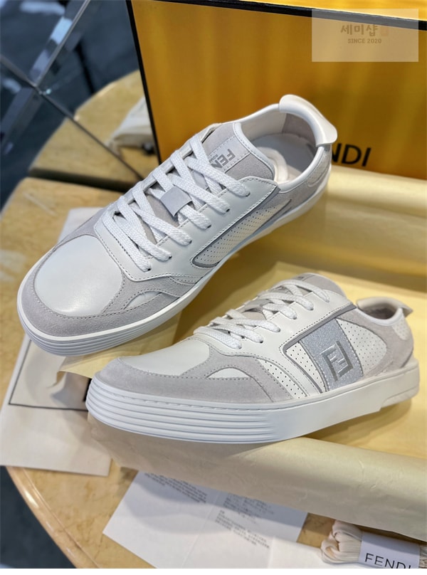 Fendi 펜디 스텝 레더 남성 스니커즈 신발 7번 이미지