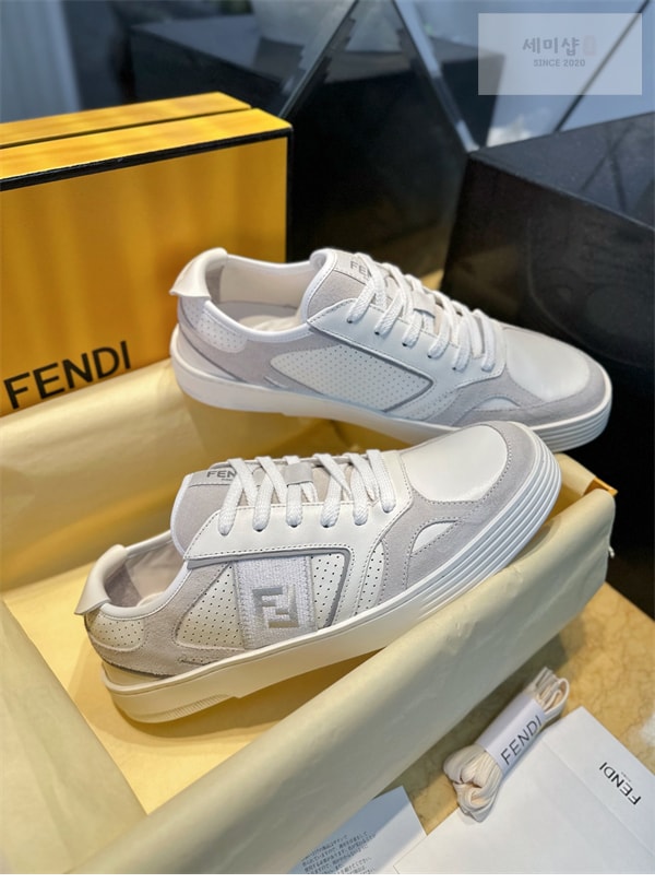 Fendi 펜디 스텝 레더 남성 스니커즈 신발 8번 이미지