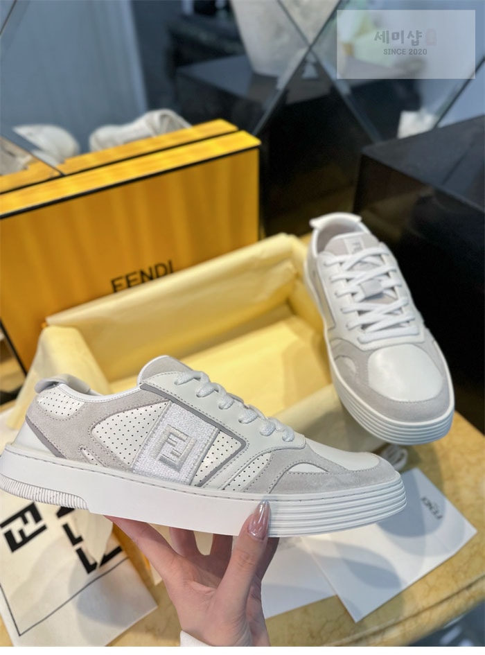 Fendi 펜디 스텝 레더 스니커즈 신발 8번 이미지