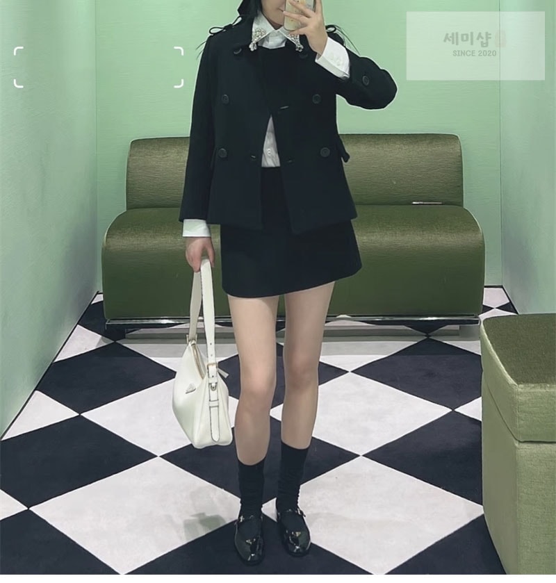 프라다 프라다 나플락 페이턴트 레더 발레리나 플랫 슈즈 신발 3번 이미지