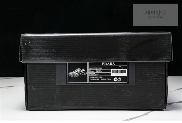 P R A D A 프라다 클라우드 버스트 썬더 스니커즈 블랙 신발 30번 이미지
