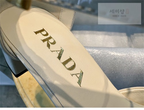 P R A D A 프라다 페이턴트 레더 슬링백 펌프스 신발 15번 이미지
