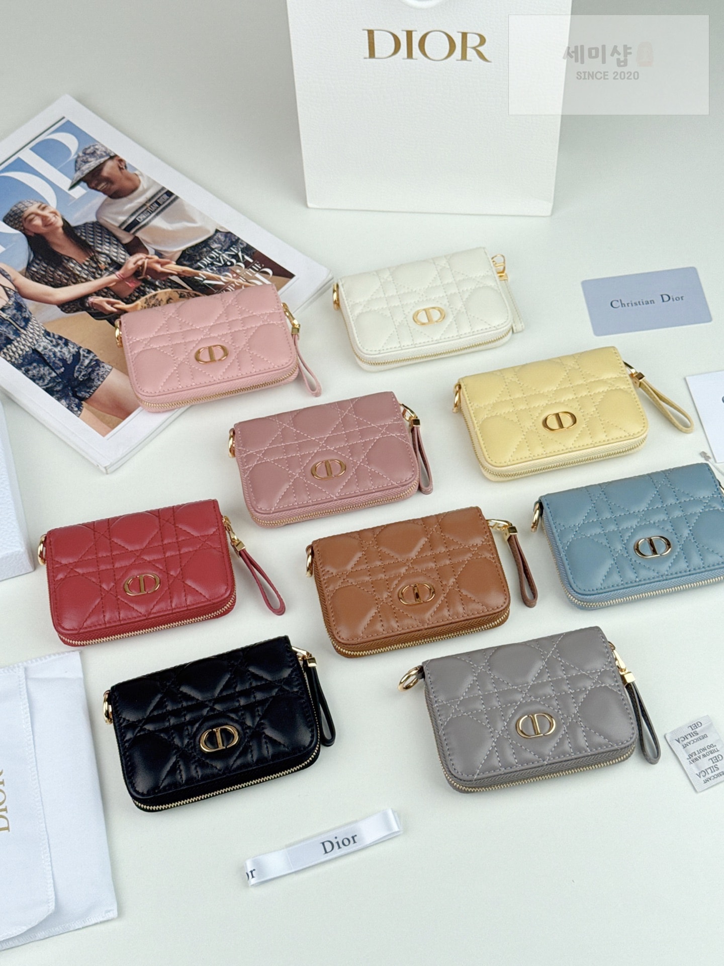 D I O R Dior Caro Zip Compact Wallet 1 지갑 1번 이미지