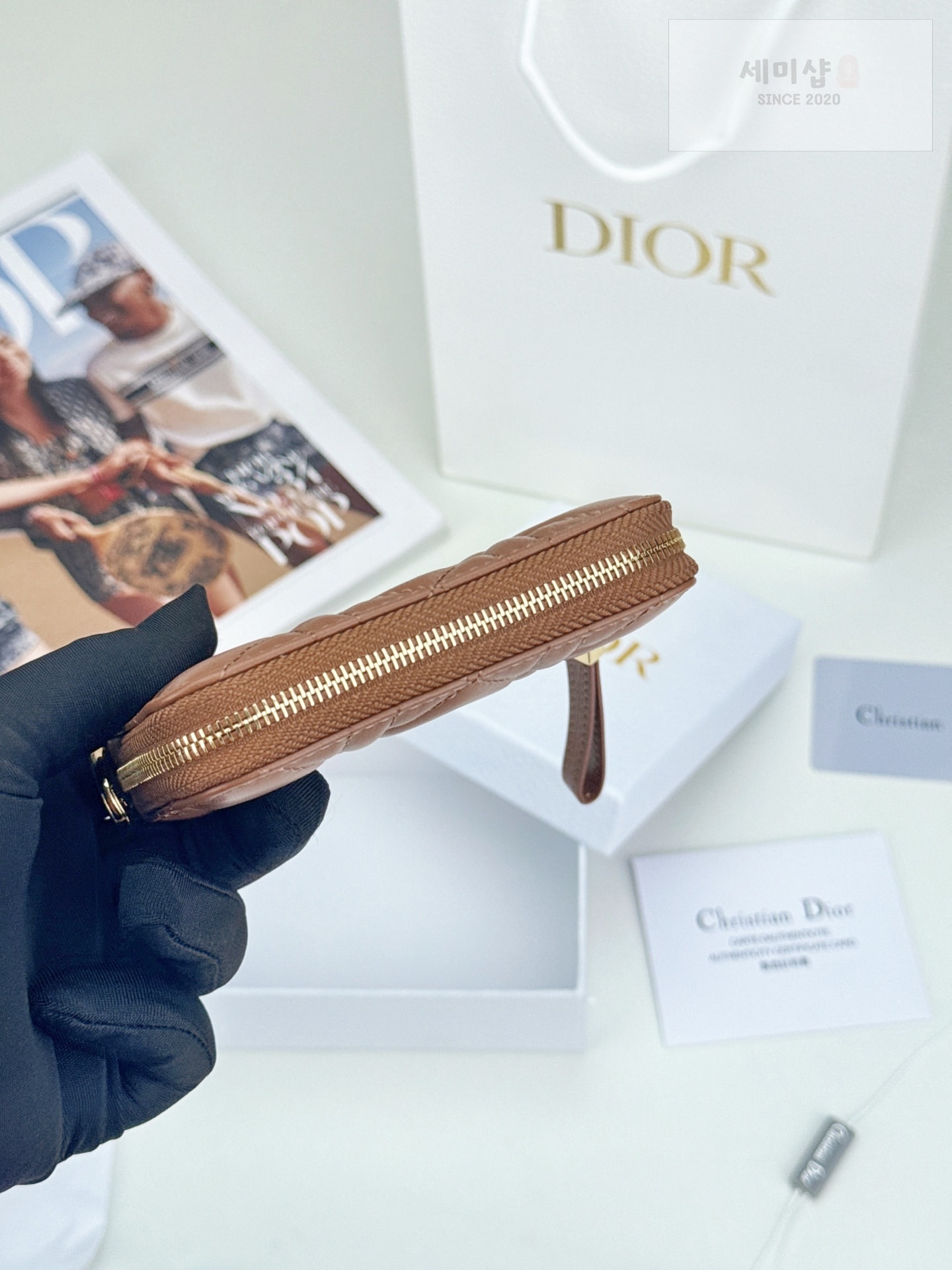 D I O R Dior Caro Zip Compact Wallet 1 지갑 7번 이미지