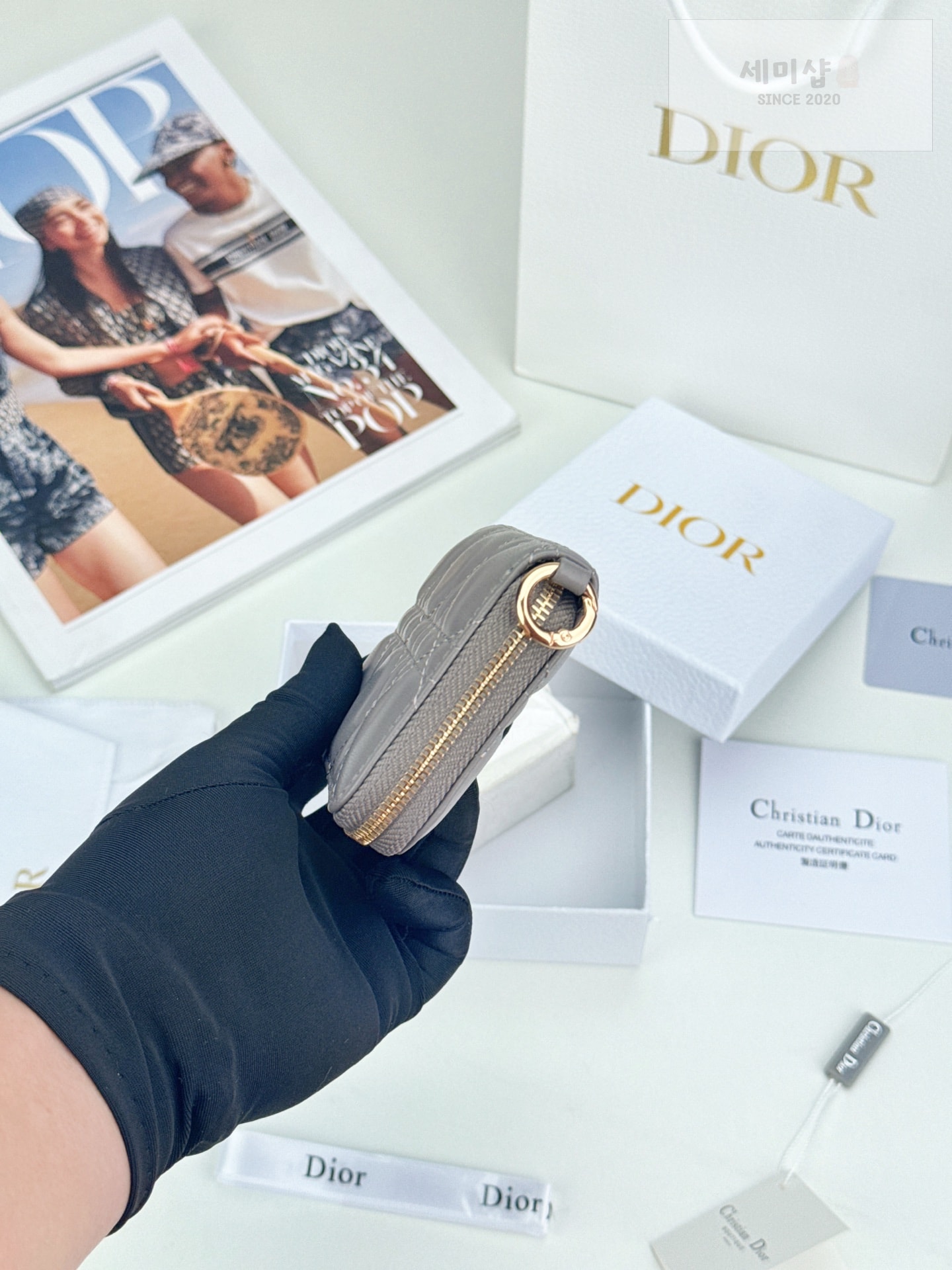 D I O R Dior Caro Zip Compact Wallet 1 지갑 12번 이미지