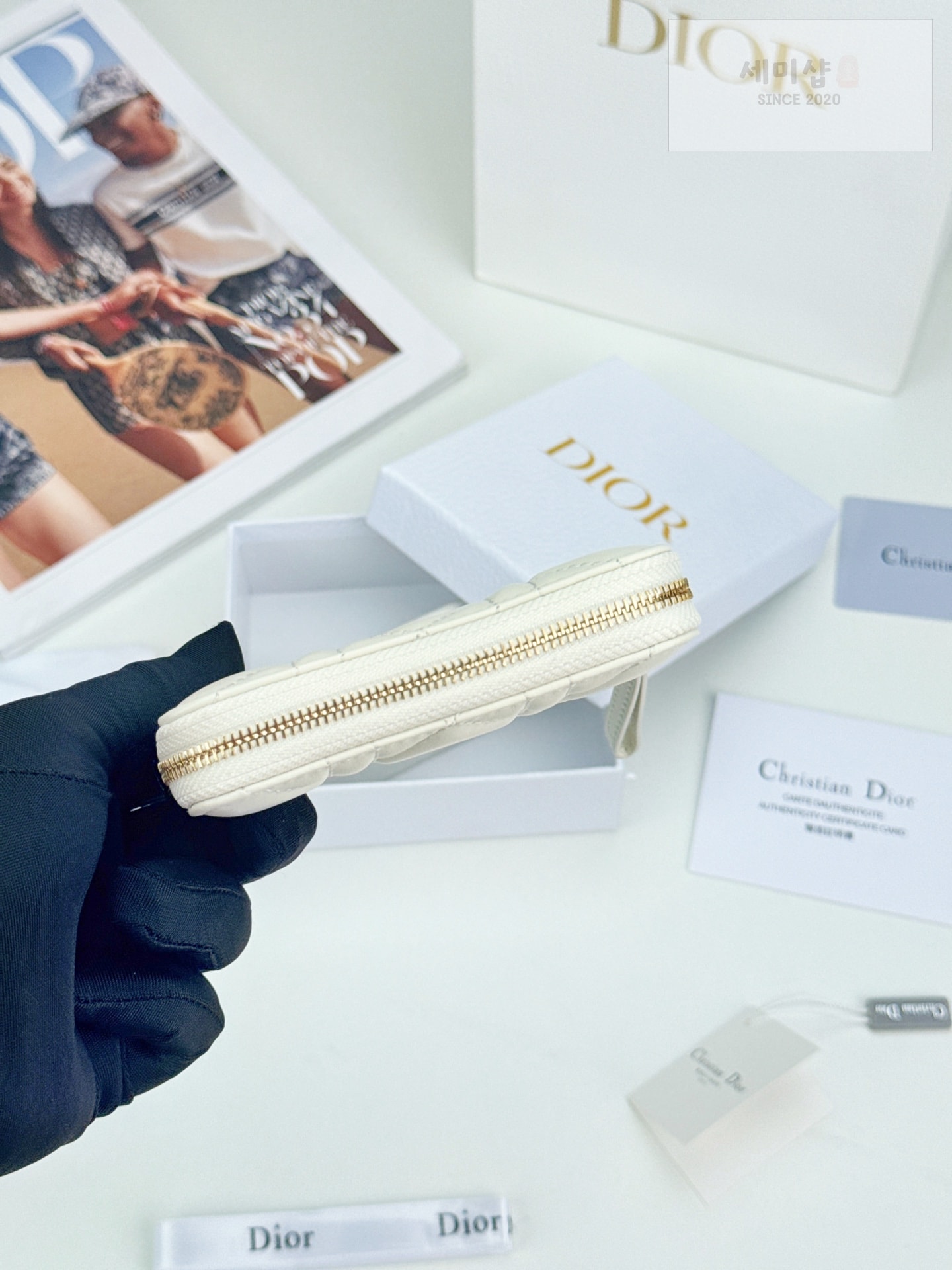 D I O R Dior Caro Zip Compact Wallet 1 지갑 21번 이미지