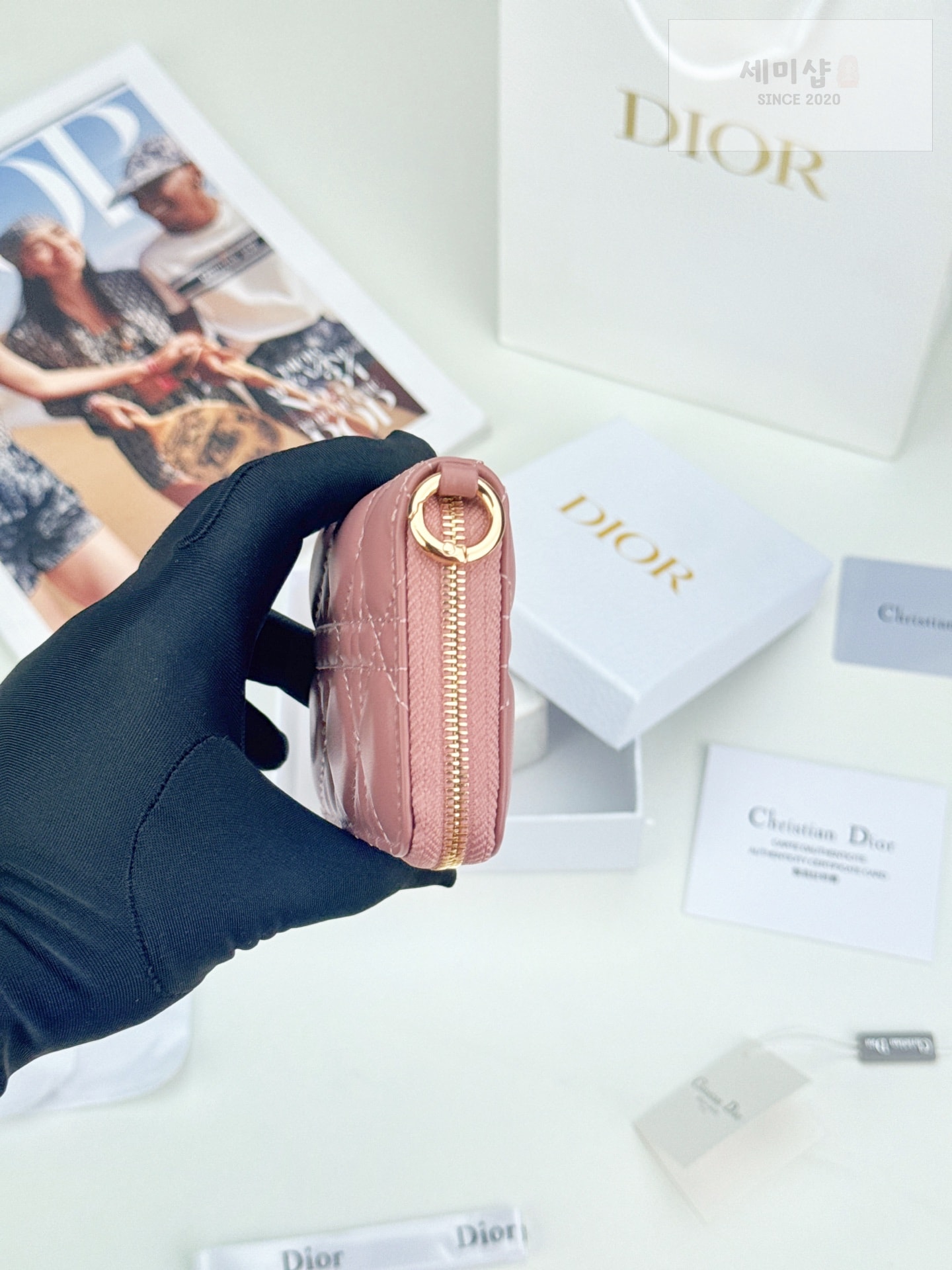 D I O R Dior Caro Zip Compact Wallet 1 지갑 26번 이미지