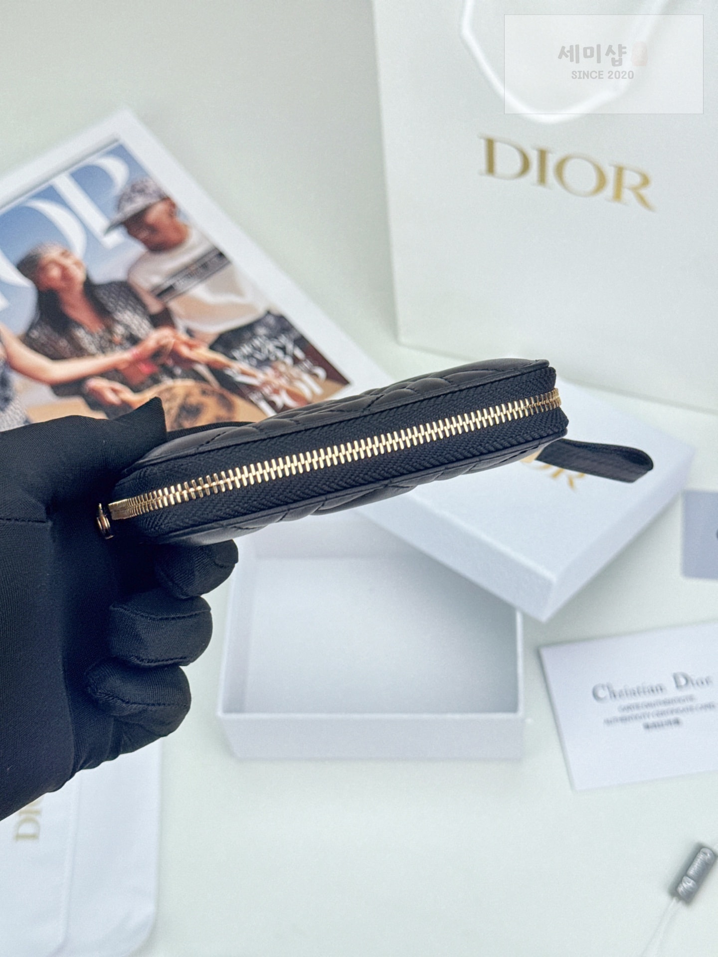 D I O R Dior Caro Zip Compact Wallet 1 지갑 42번 이미지