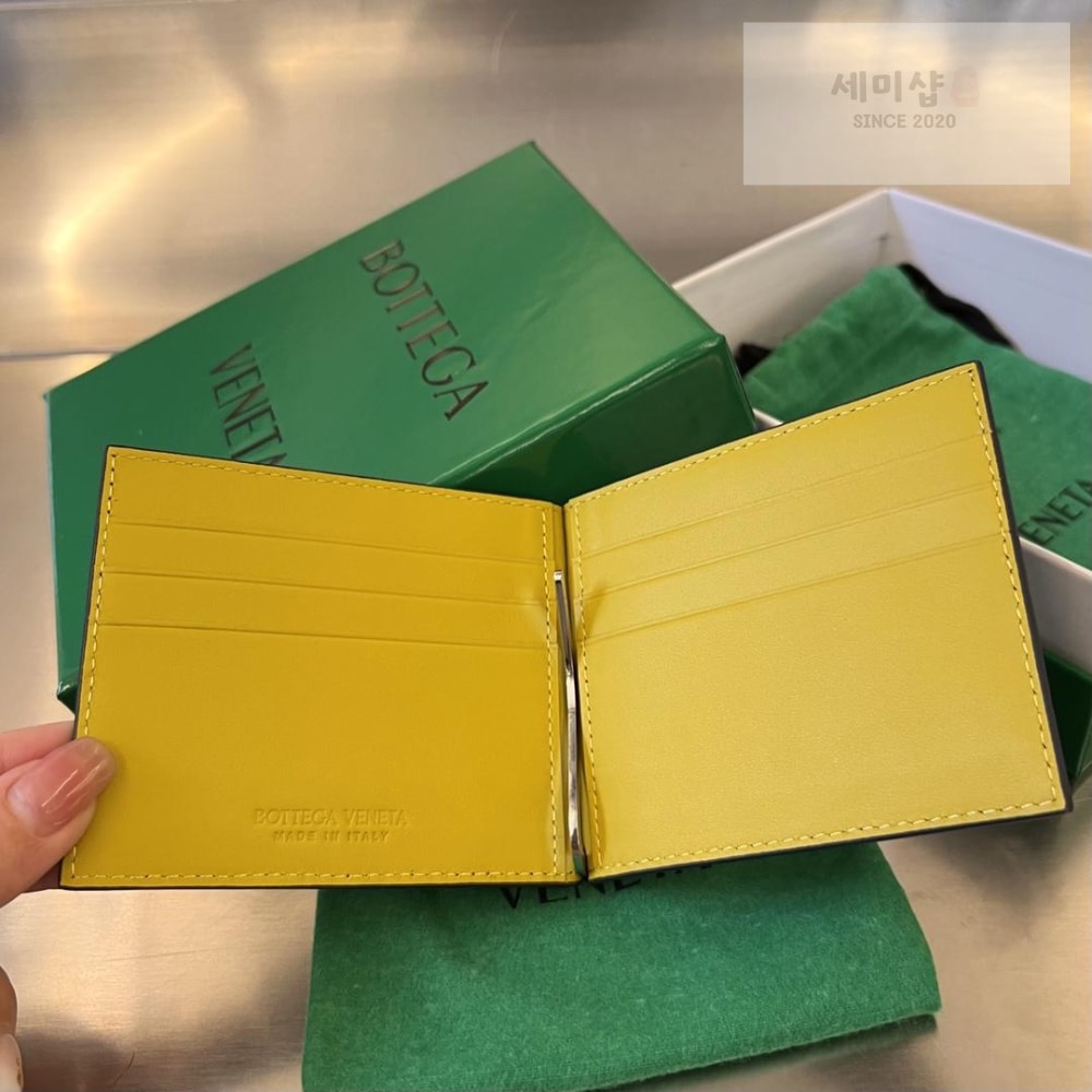 Bottega Veneta Bottega Veneta Intrecciato Bill_Clip_Wallet 지갑 1번 이미지