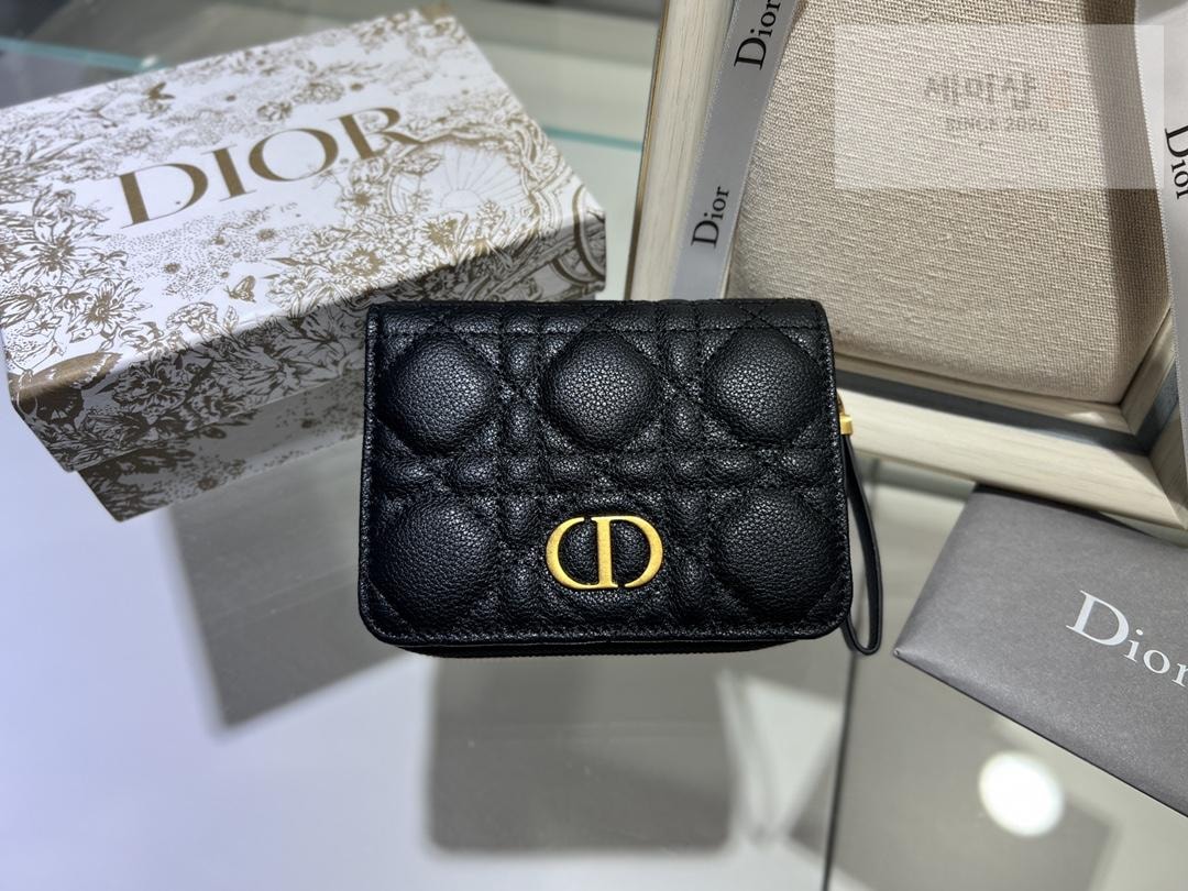 D I O R Dior Caro Compact Zipped Wallet 지갑 1번 이미지
