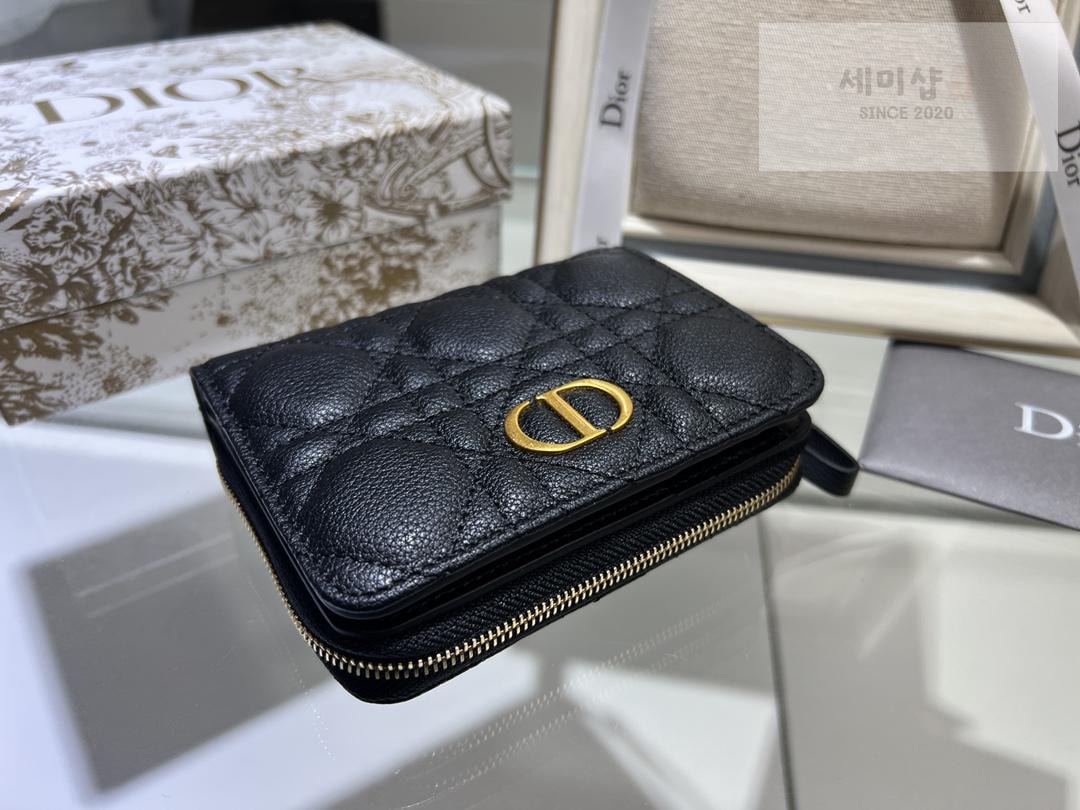 D I O R Dior Caro Compact Zipped Wallet 지갑 3번 이미지