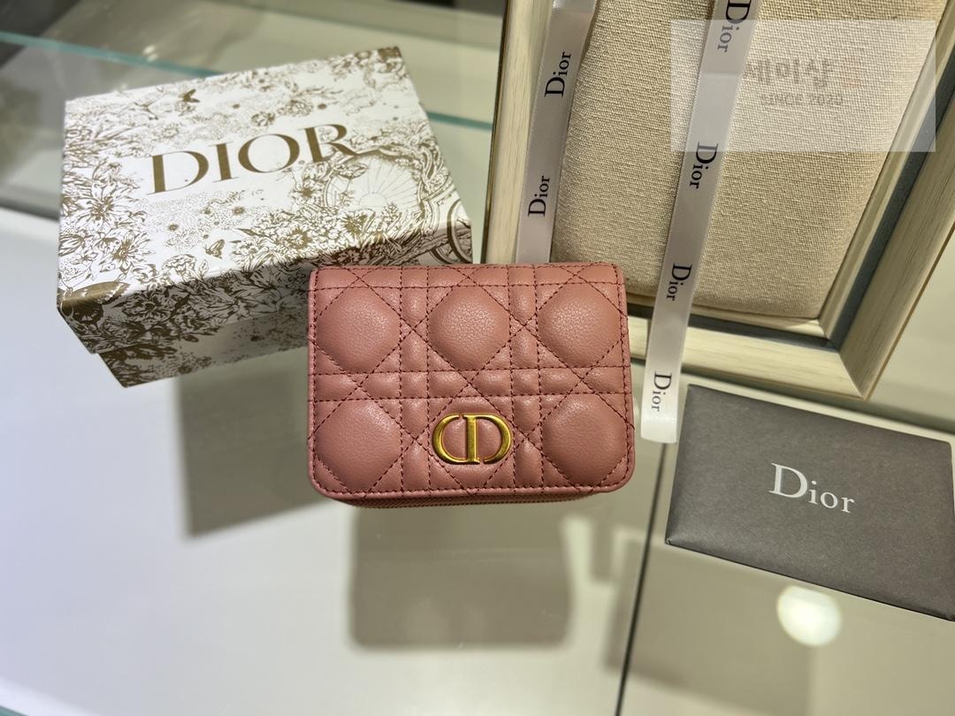 D I O R Dior Caro Compact Zipped Wallet 지갑 5번 이미지