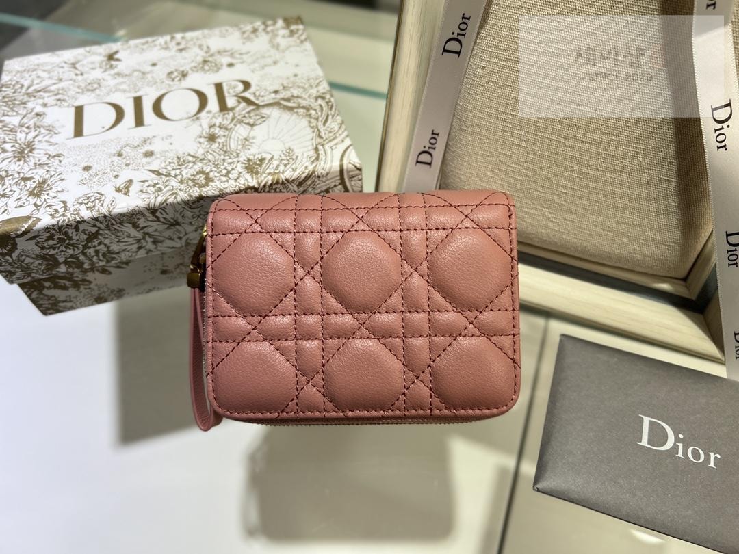 D I O R Dior Caro Compact Zipped Wallet 지갑 6번 이미지