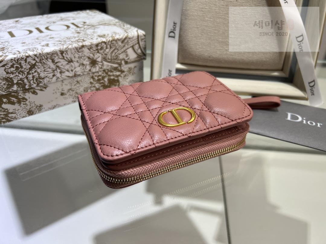 D I O R Dior Caro Compact Zipped Wallet 지갑 8번 이미지