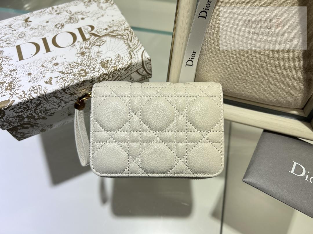 D I O R Dior Caro Compact Zipped Wallet 지갑 12번 이미지