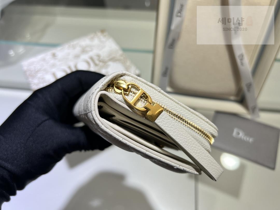 D I O R Dior Caro Compact Zipped Wallet 지갑 14번 이미지