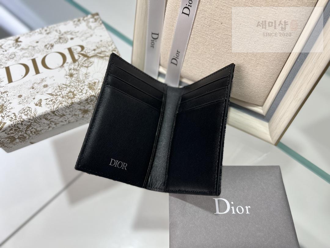 D I O R Dior Fold Card Holder 레플리카 3번 이미지 - 지갑 | 세미샵 레플리카 사이트