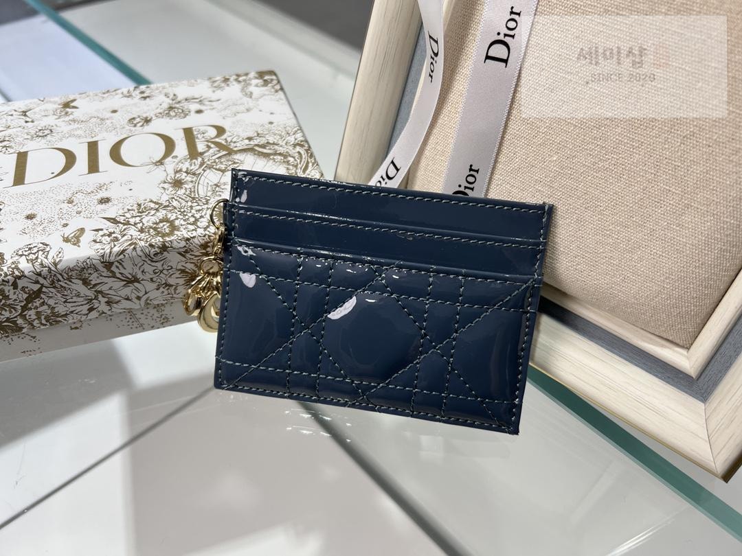 D I O R Dior Lady Patent Cannage Card Holder 지갑 1번 이미지