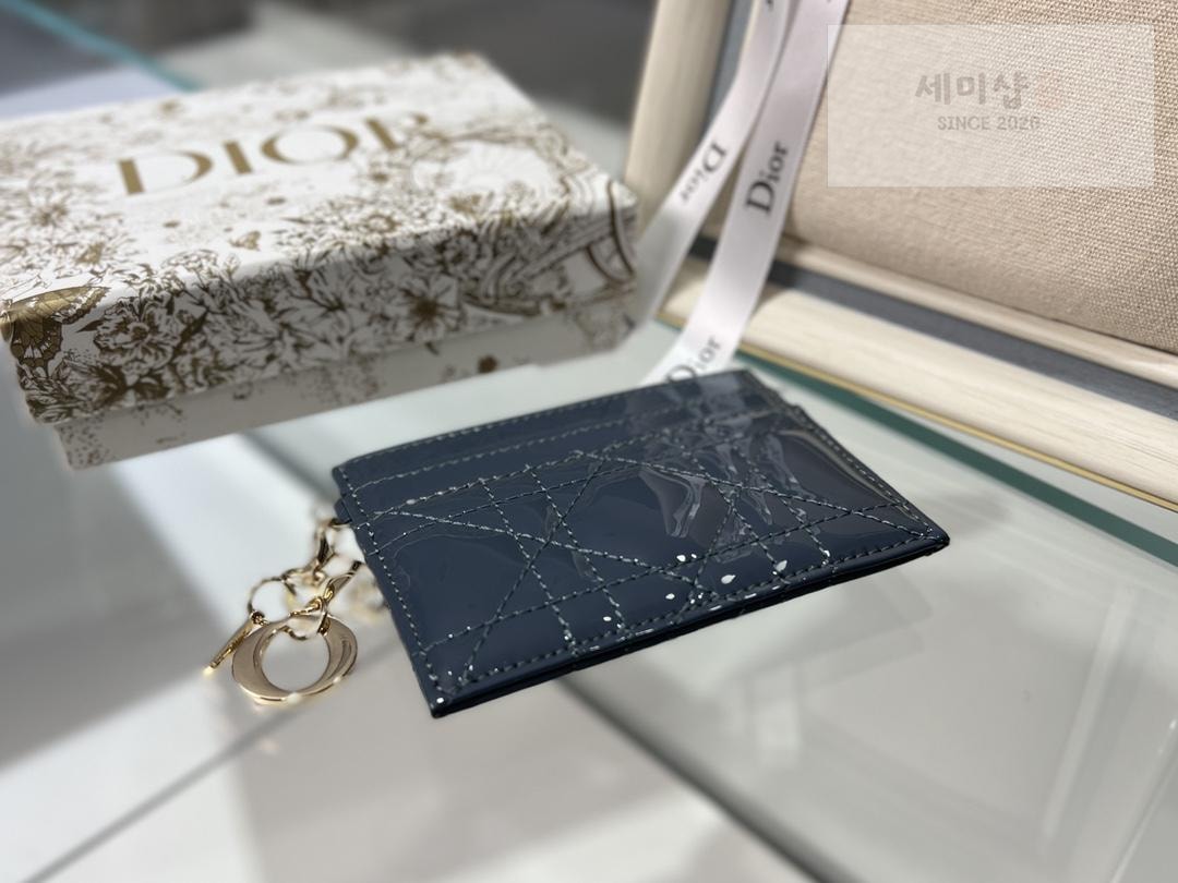 D I O R Dior Lady Patent Cannage Card Holder 지갑 3번 이미지