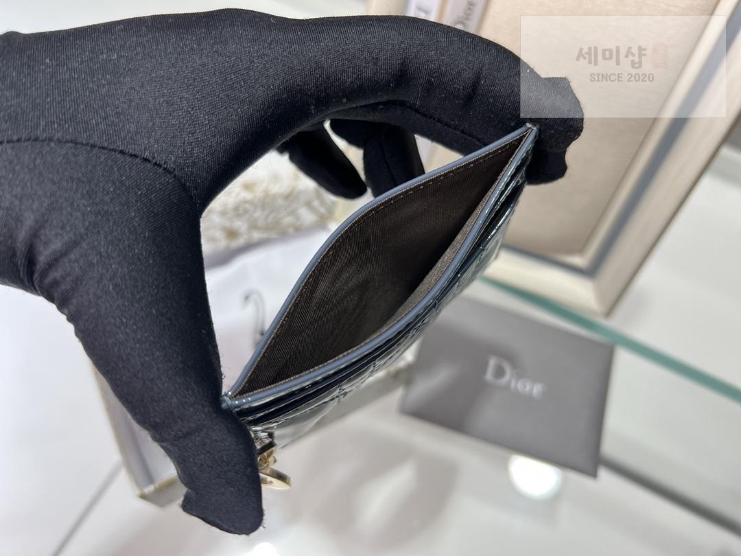 D I O R Dior Lady Patent Cannage Card Holder 지갑 4번 이미지