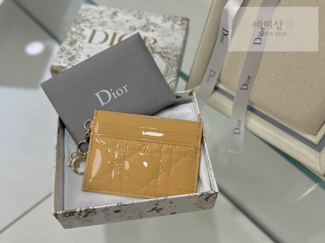 D I O R Dior Lady Patent Cannage Card Holder 지갑 5번 이미지