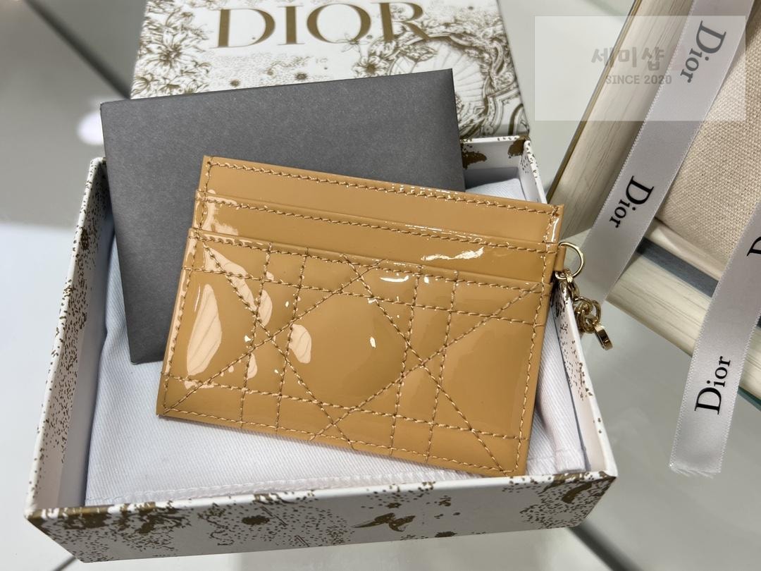D I O R Dior Lady Patent Cannage Card Holder 지갑 6번 이미지