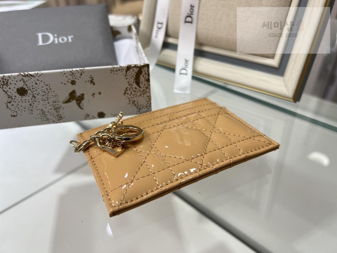 D I O R Dior Lady Patent Cannage Card Holder 지갑 7번 이미지