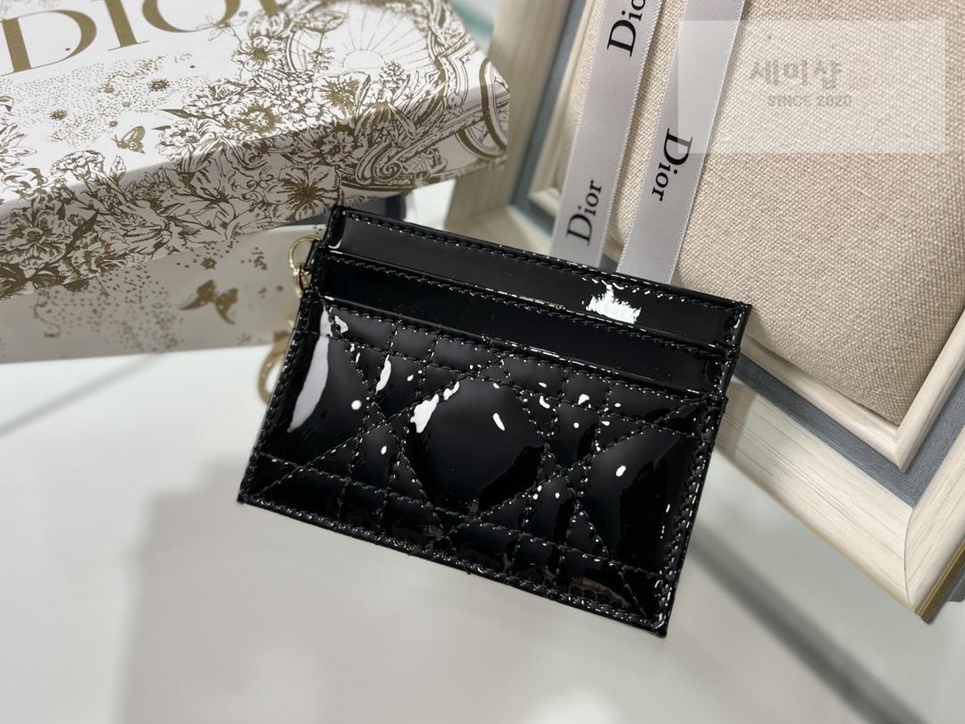D I O R Dior Lady Patent Cannage Card Holder 지갑 10번 이미지