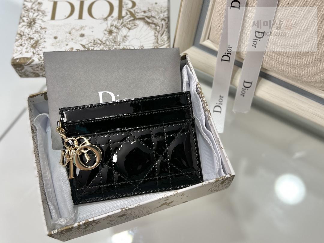 D I O R Dior Lady Patent Cannage Card Holder 지갑 11번 이미지