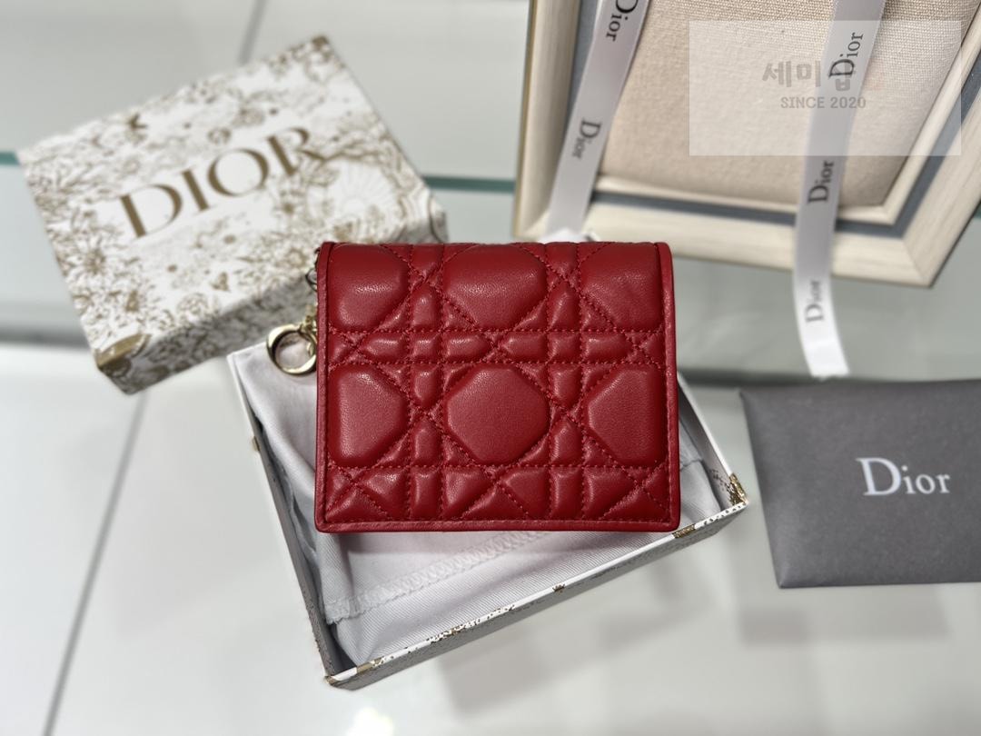 D I O R Dior Mini Lady Wallet Cannage 지갑 27번 이미지