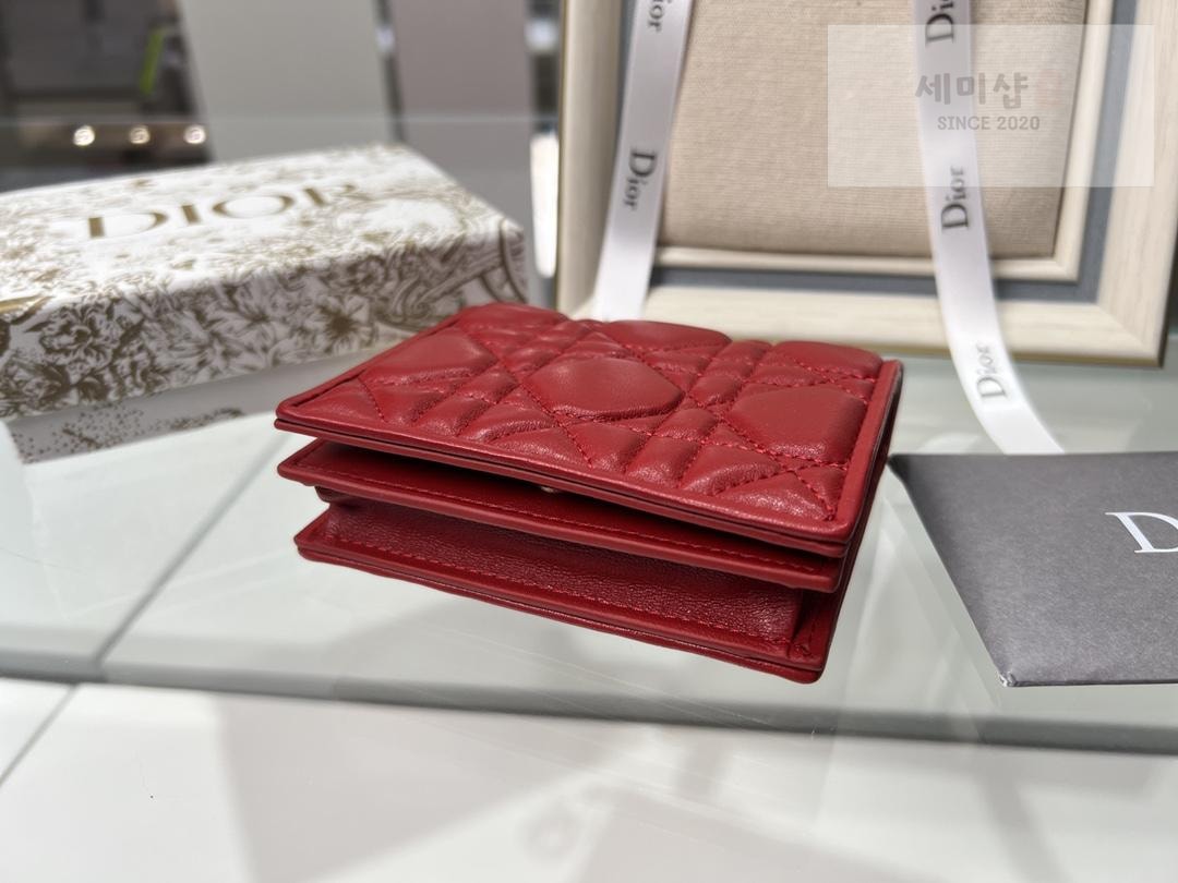 D I O R Dior Mini Lady Wallet Cannage 지갑 24번 이미지